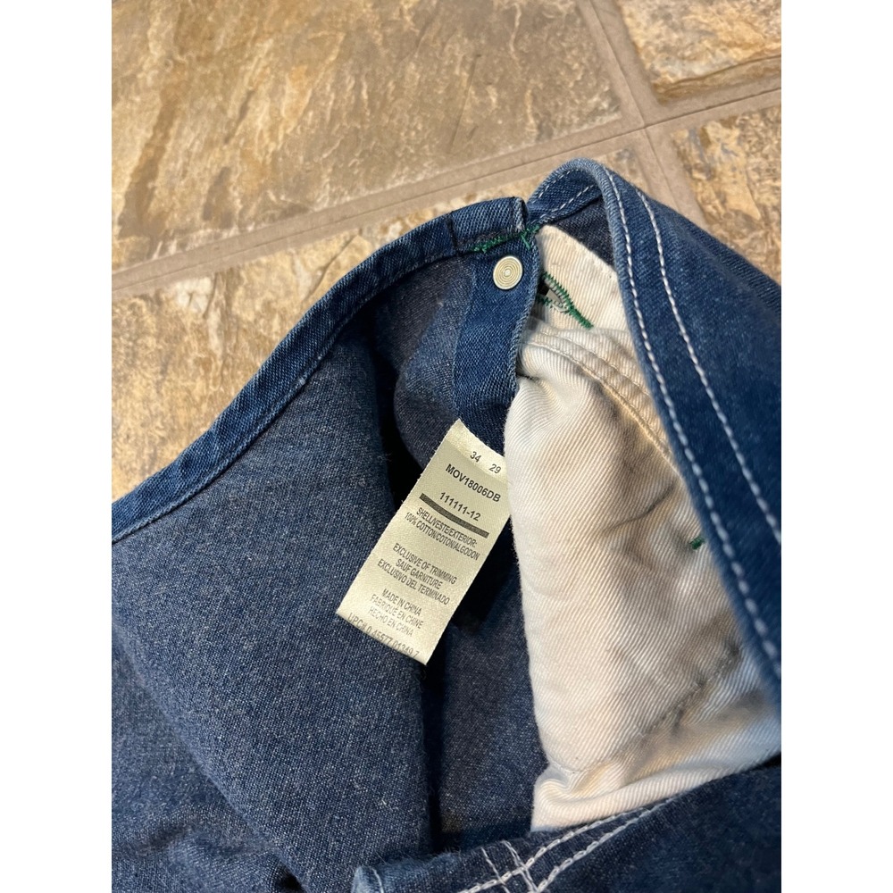Liberty Overalls Mens 34x29 Blue Denim Bib Workwear MOV18006DB - Picture 3 of 8